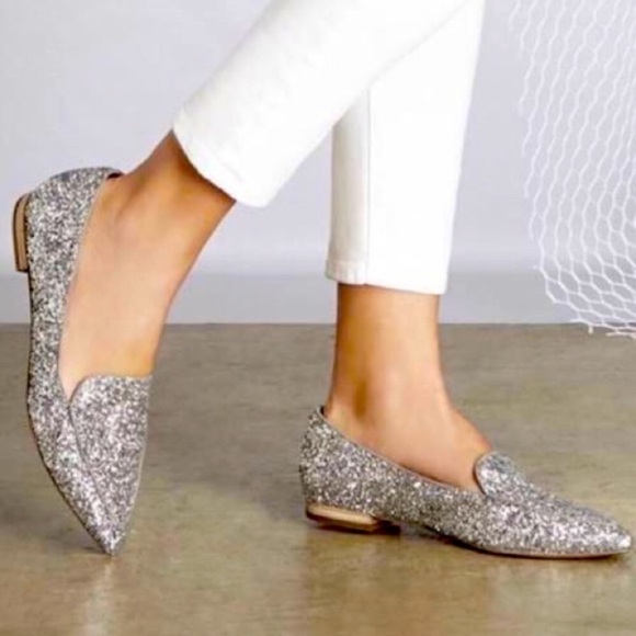 Sole Society Cammila Glitter Point Toe Flats - Picture 1 of 10